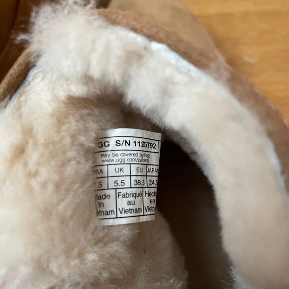 NWT, 7.5, Ugg Women's Suede Ankle Boot, Cory II Bootie, Cognac Brown - Picture 6 of 8